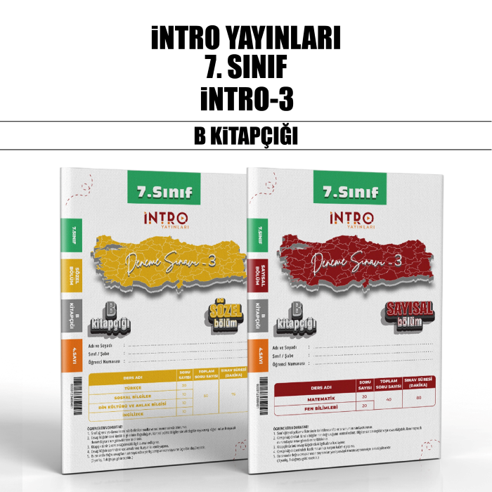 İNTRO 07.SINIF SÜREÇ DEĞ.(SDS) SAY/SÖZ 3-B - 25-26